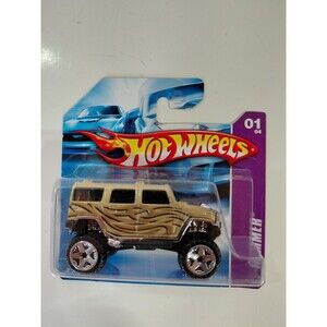 NIP Hot Wheels Hummer Short Card 1:64 Die Cast Lifted Hummer H2 4X4 SUV